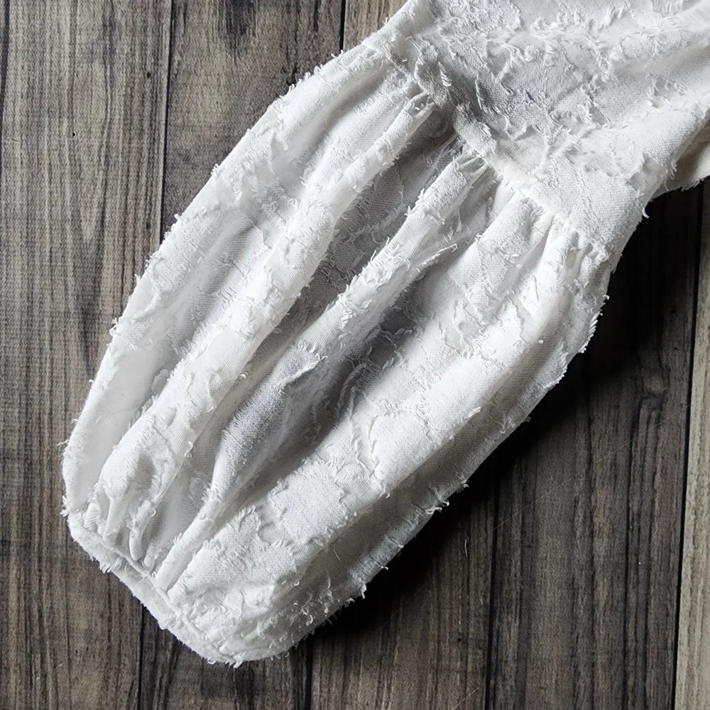 Lucky Brand white flowy top - Picture 7 of 8
